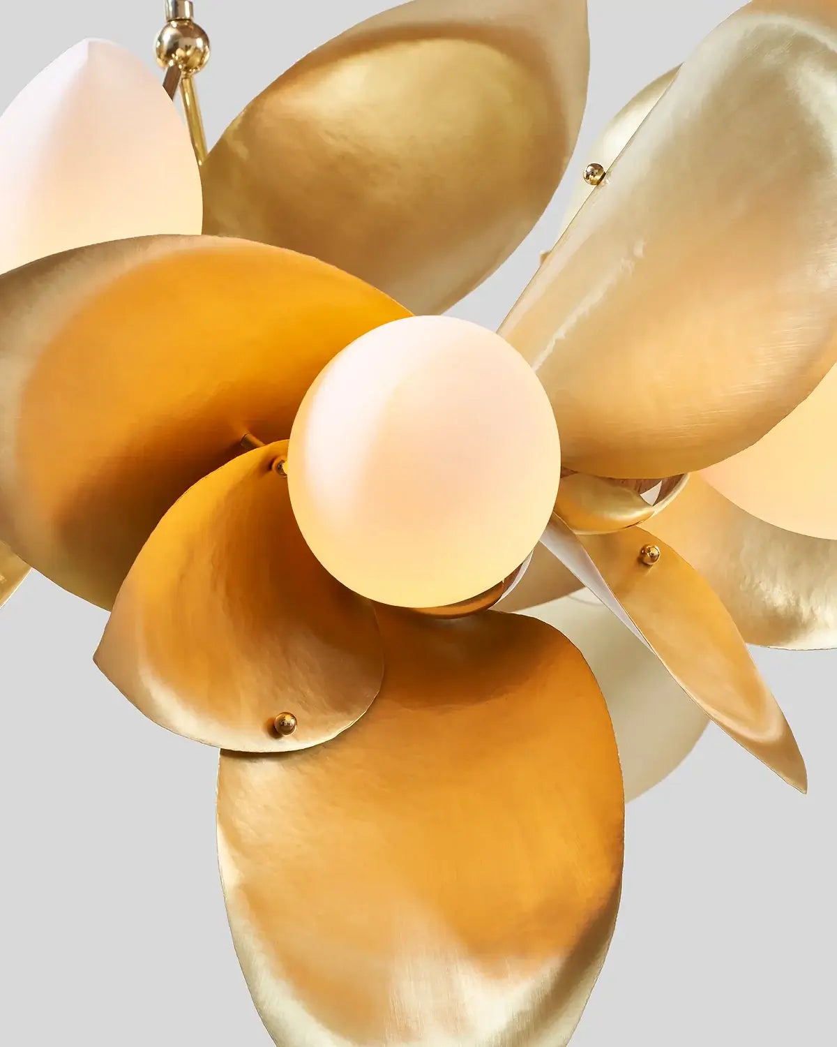 Gold Leaf Laurel Blossom Chandelier