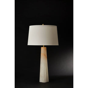 Quadrifoil Alabaster Table Lamp