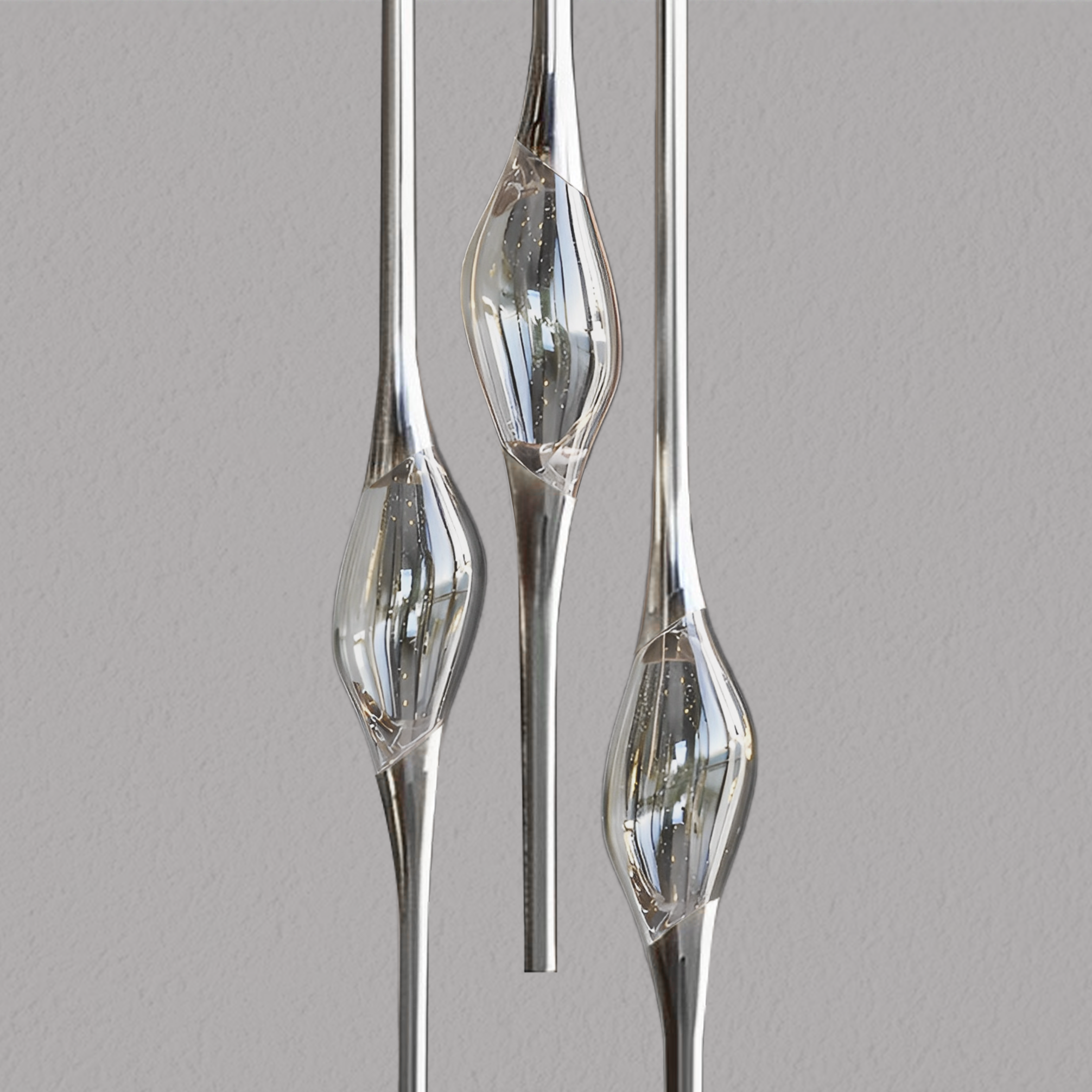 PEZEO 3-CRYSTAL Chandelier 8''DPEZZEO 3-CRYSTAL Chandelier D8''