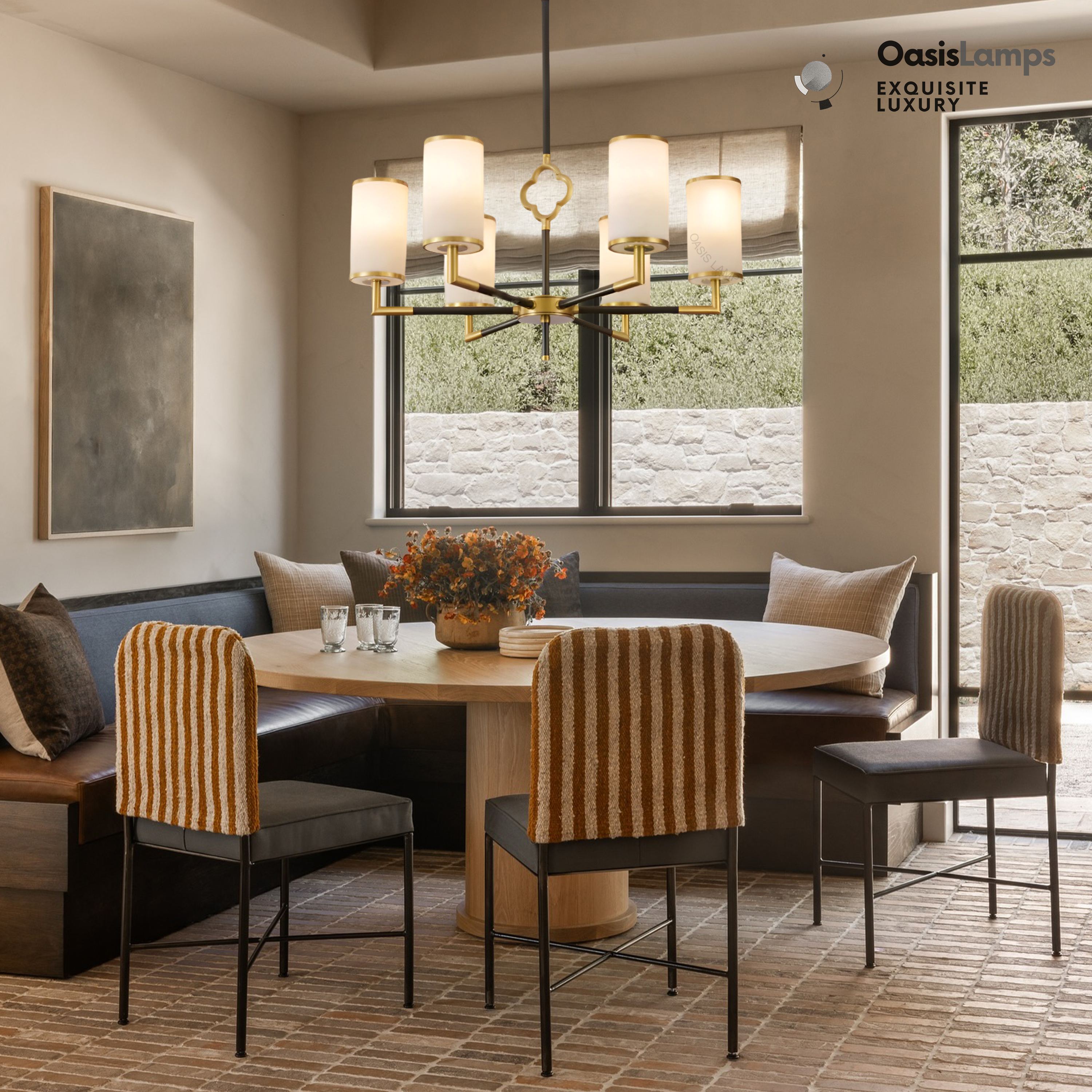 #Color_Brass,#Size_6-Lights 27"D