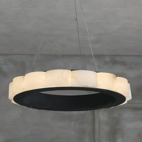 Moden Marble Round Chandelier Black