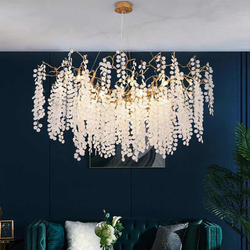 Linear Branch Chandelier