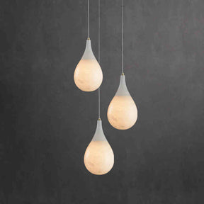 Carol Teardrop Alabaster Pendant, Kitchen Island Pendant Lighting