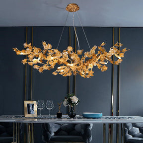 Flower Linear Branch Chandelier