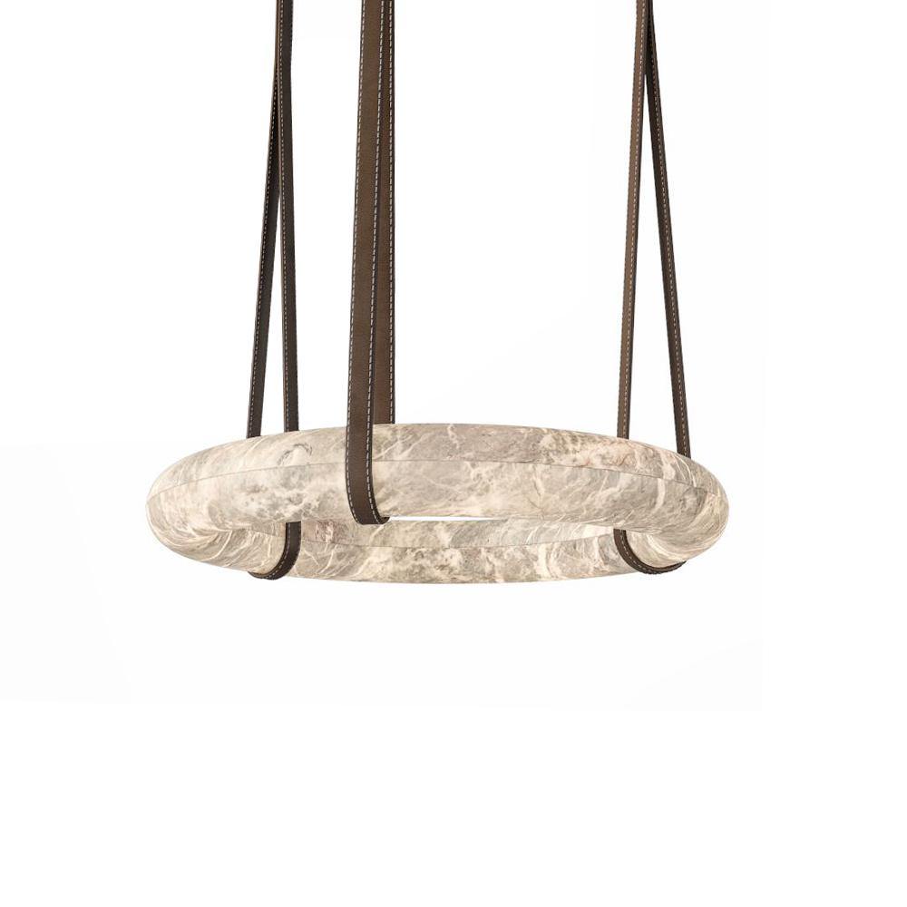 Dina Alabaster Pendant Dina Alabaster Chandelier, Halo Ring Chandelier