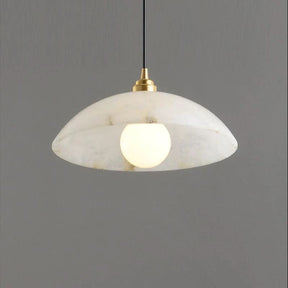 Nami Alabaster Dome Pendant Light, Cord Adjustable Hanging Lights