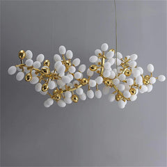 Isidora Customize Linear Grape Chandelier Chaos line Black Finish
