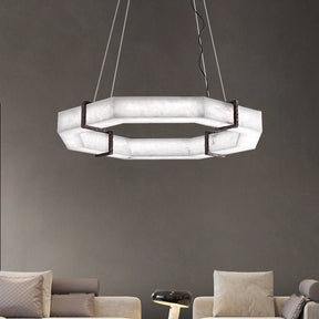 Eva Creative Retro Alabaster Living Room Chandelier