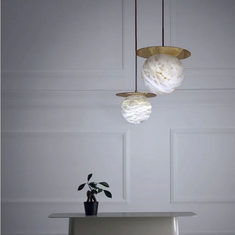 Opulent Alabaster Bedside Pendant