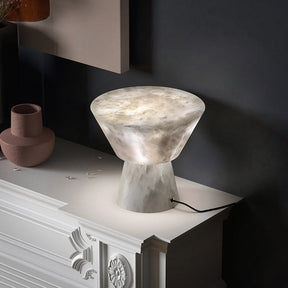 Carol L Alabaster Living Room Table Lamp