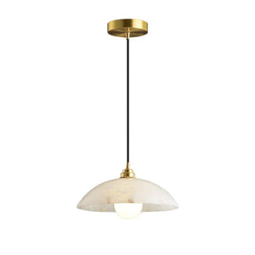 Nami Alabaster Dome Pendant Light, Cord Adjustable Hanging Lights