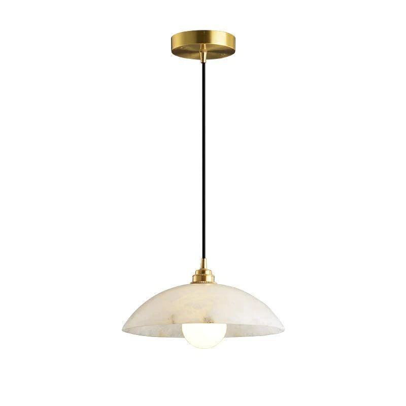 Nami Alabaster Dome Pendant Light, Cord Adjustable Hanging Lights