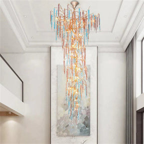 Large Colorful Tree Branch Chandelier