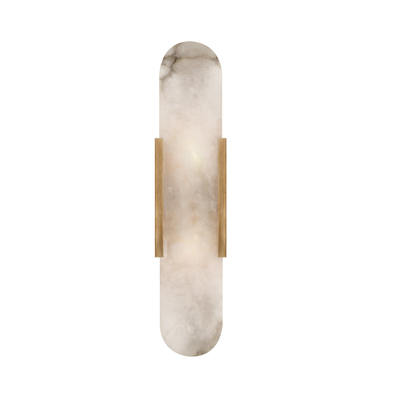 Elliot Modern Alabaster Bedroom Sconce, Modern Wall Light