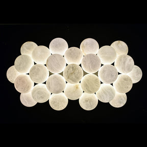 Opulent 27-Alabaster Ball Chandelier for Timeless Luxury