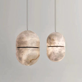 Javad Alabaster Oval Pendant Light, Beautiful Modern Pendant Light