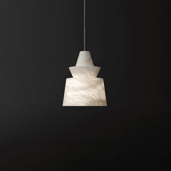 Carol Alabaster Pendant Light Beside Coffee Table