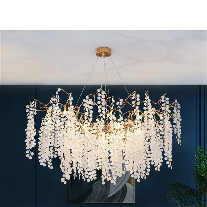 Linear Branch Chandelier