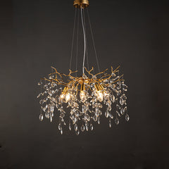 Tree Branch Crystal Chandelier Lighting 23.6" D