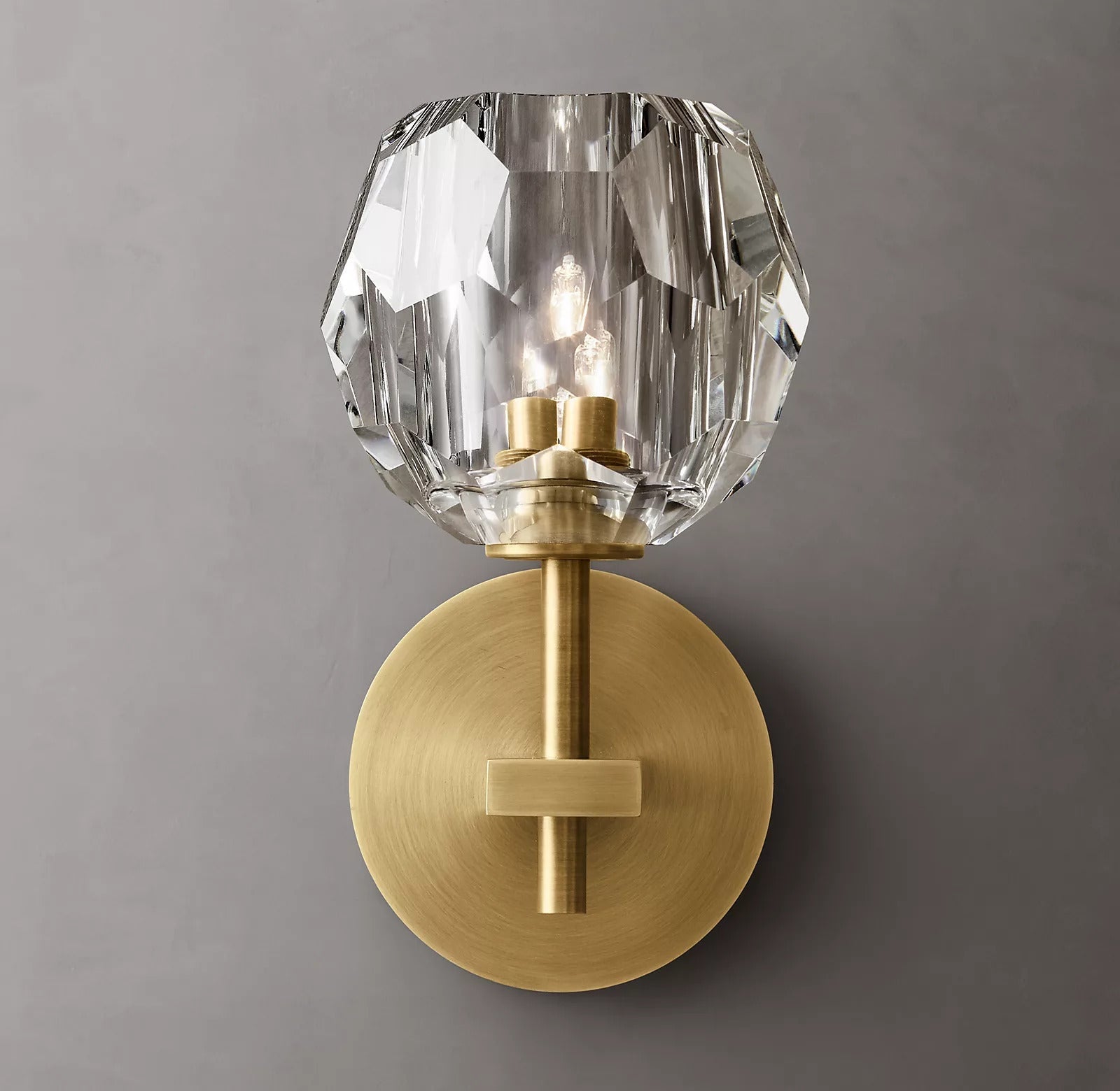 Belle De Crystal Ball Short Wall Sconce