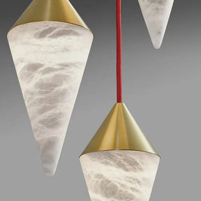 Alabaster Cone Chandelier