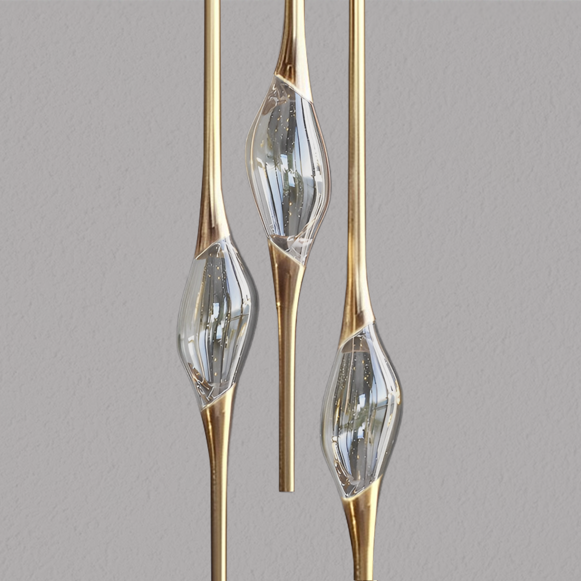 PEZEO 3-CRYSTAL Chandelier 8''DPEZZEO 3-CRYSTAL Chandelier D8''