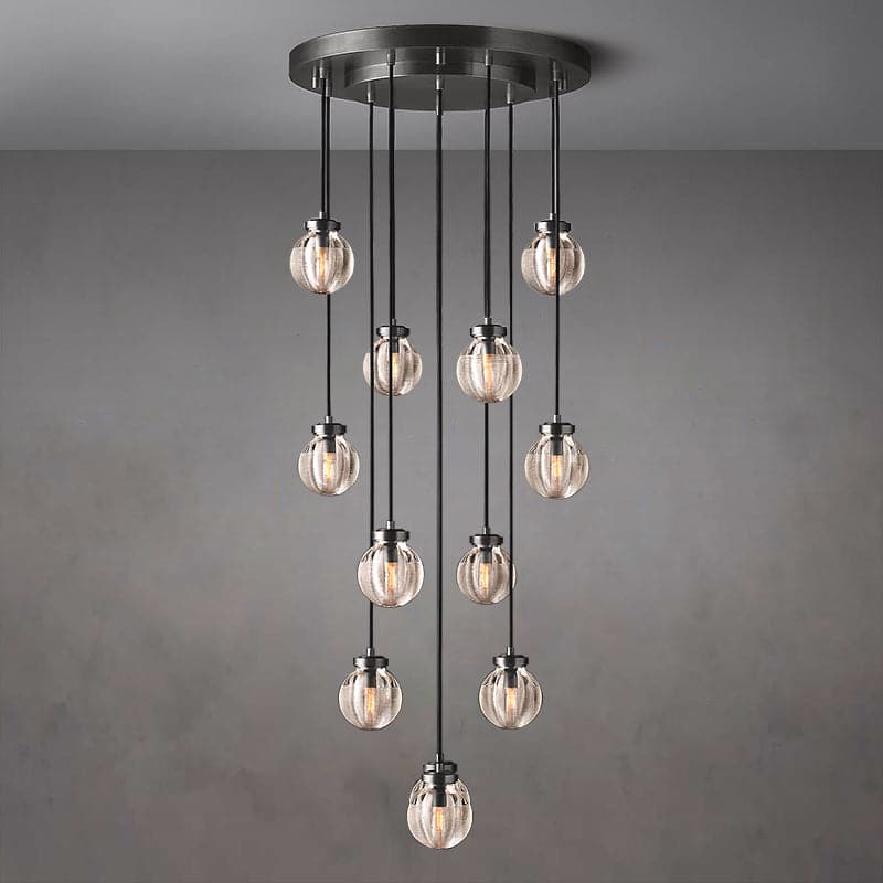 Pearl Round Chandelier 22"W