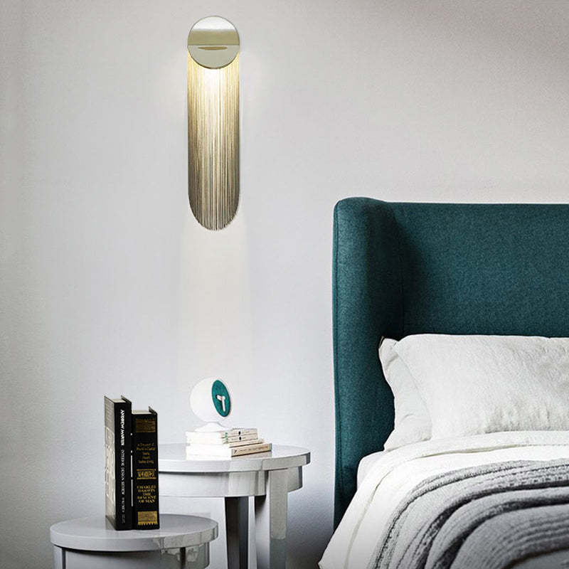 Modern Chain Tassel
 Arcs  Wall Sconce