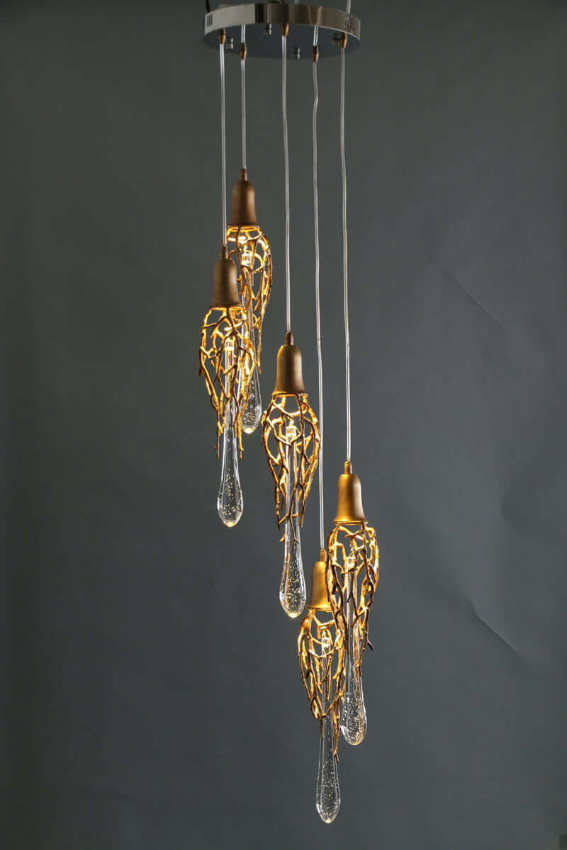 Annata Ice Strip Modern branched chandelier