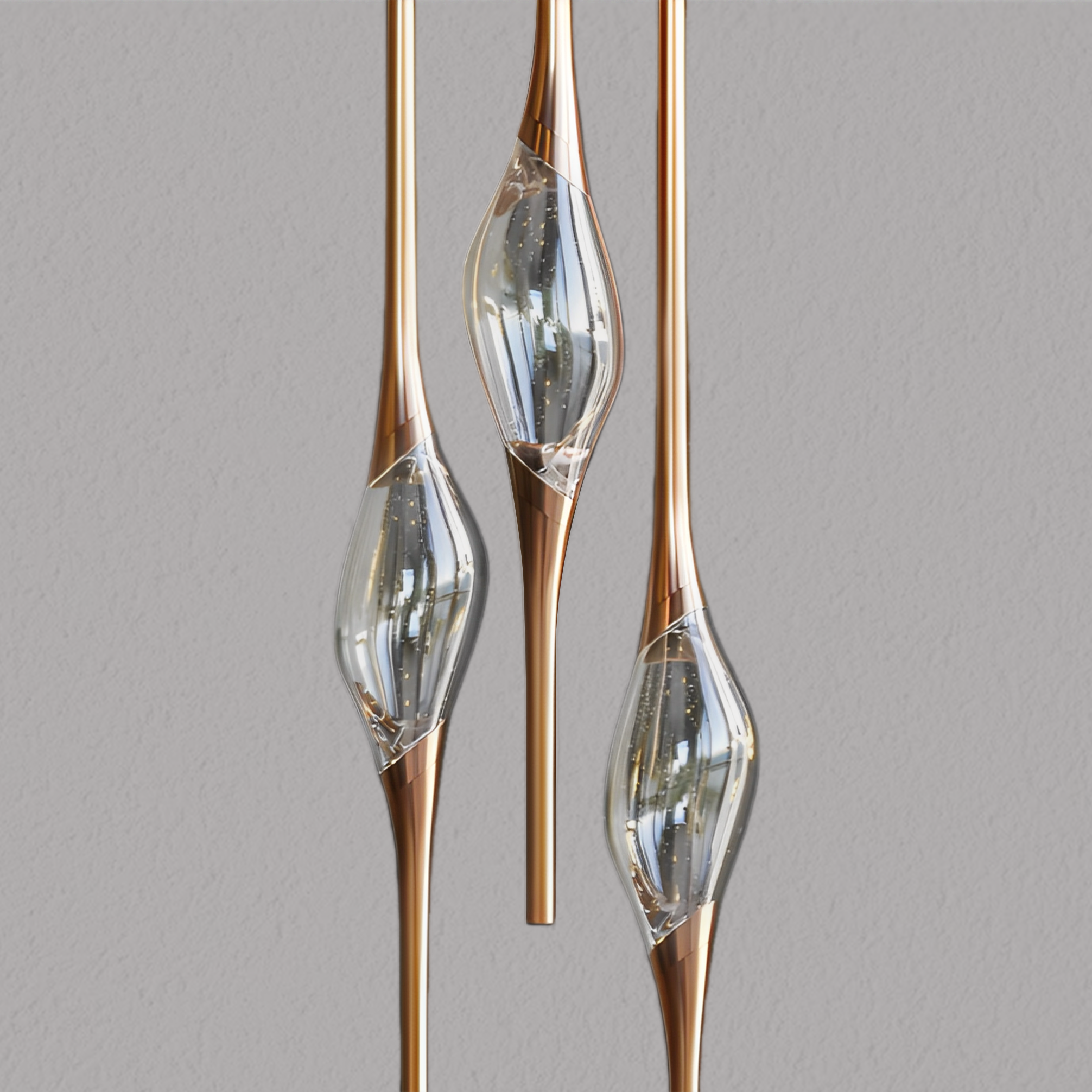 PEZEO 3-CRYSTAL Chandelier 8''DPEZZEO 3-CRYSTAL Chandelier D8''