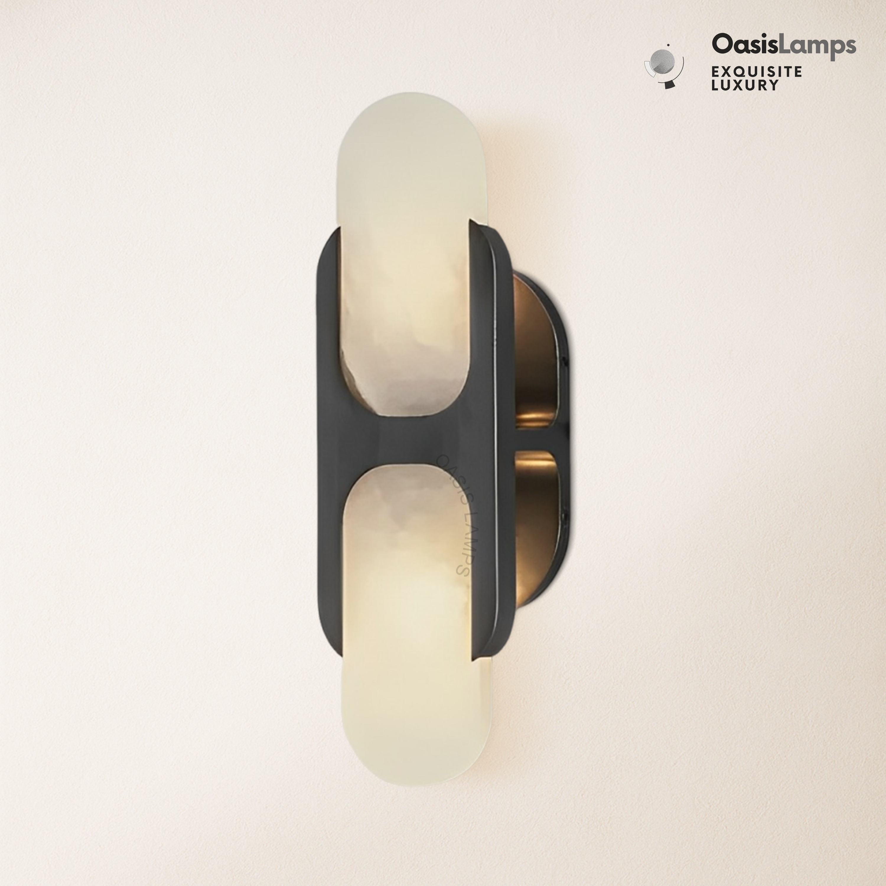 Odin Alabaster Medium Wall Sconce 14"H#Color_bronze