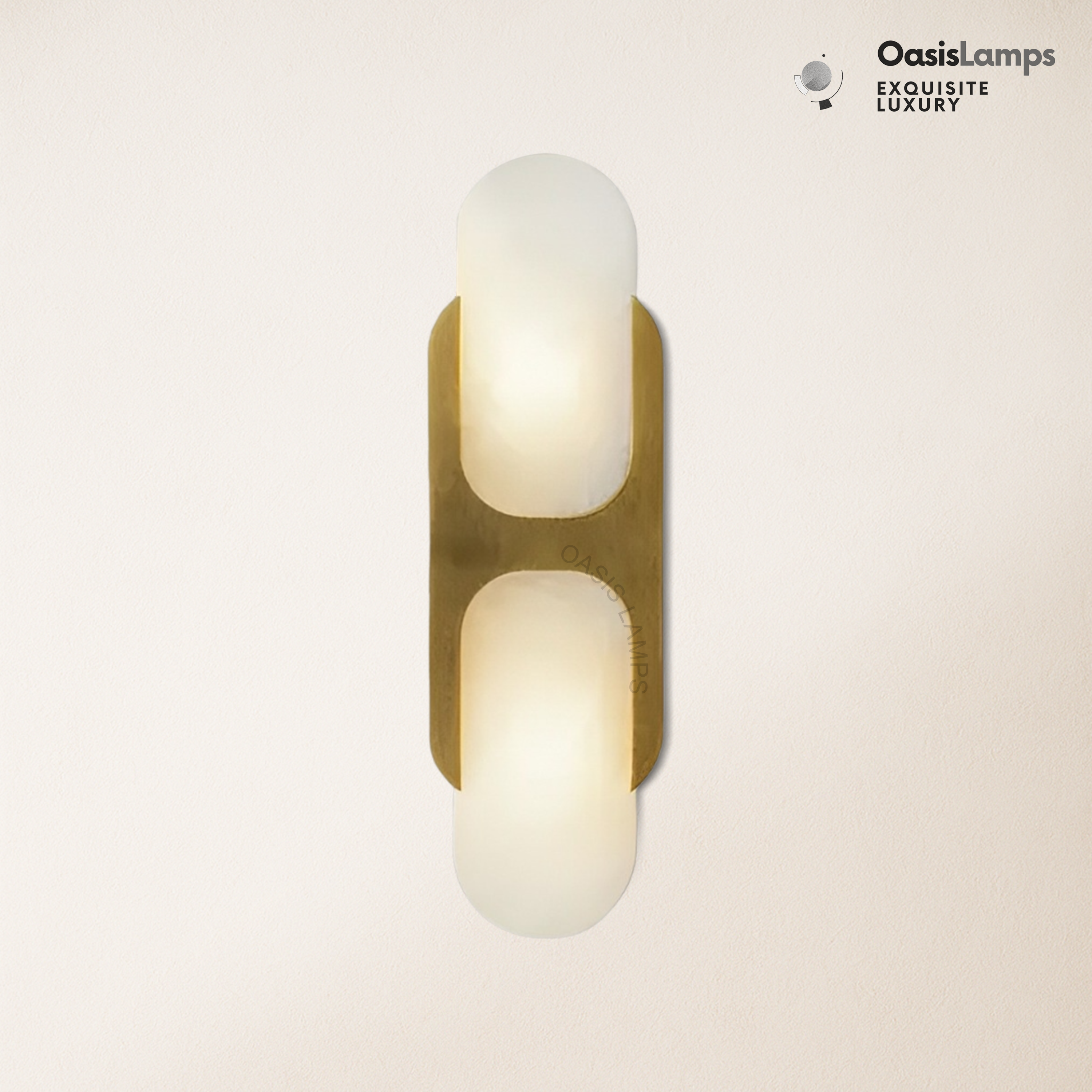 Odin Alabaster Medium Wall Sconce 14"H#Color_brass
