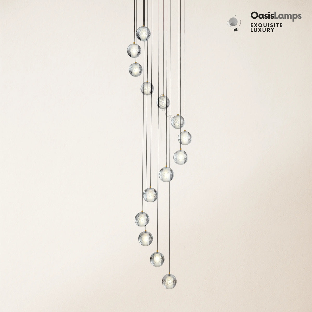 Pearl Ball Ceiling Chandelier 14 20 Light#Color_Brass,size_14-light