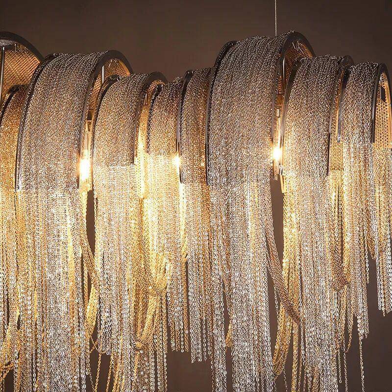 Teresa Cadena Chain Tassel Dining Room Chandelier