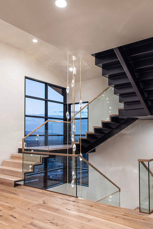 PEZEO CRYSTAL CHANDELIER 21''HPEZZEO CRYSTAL CHANDELIER 21''H