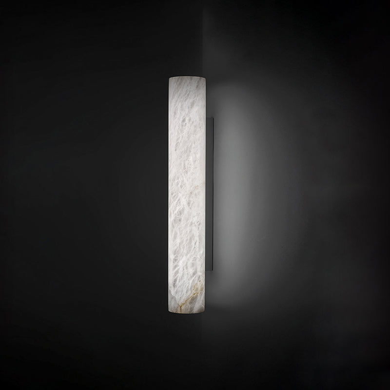 Ethereal Alabaster Linear Hallway Sconce Light For Living Room