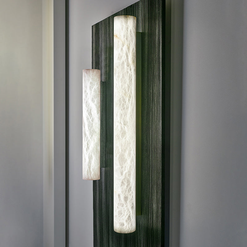 Ethereal Alabaster Linear Hallway Sconce Light For Living Room