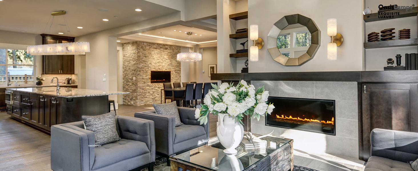 Axis Alabaster Wall Sconce 13.9"#color_brass