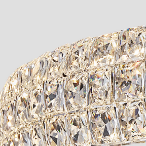 Mia Round Halo Crystal Ring Chandelier