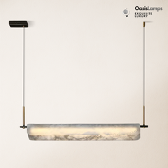 Deli Alabaster Linear Art Chandelier Light