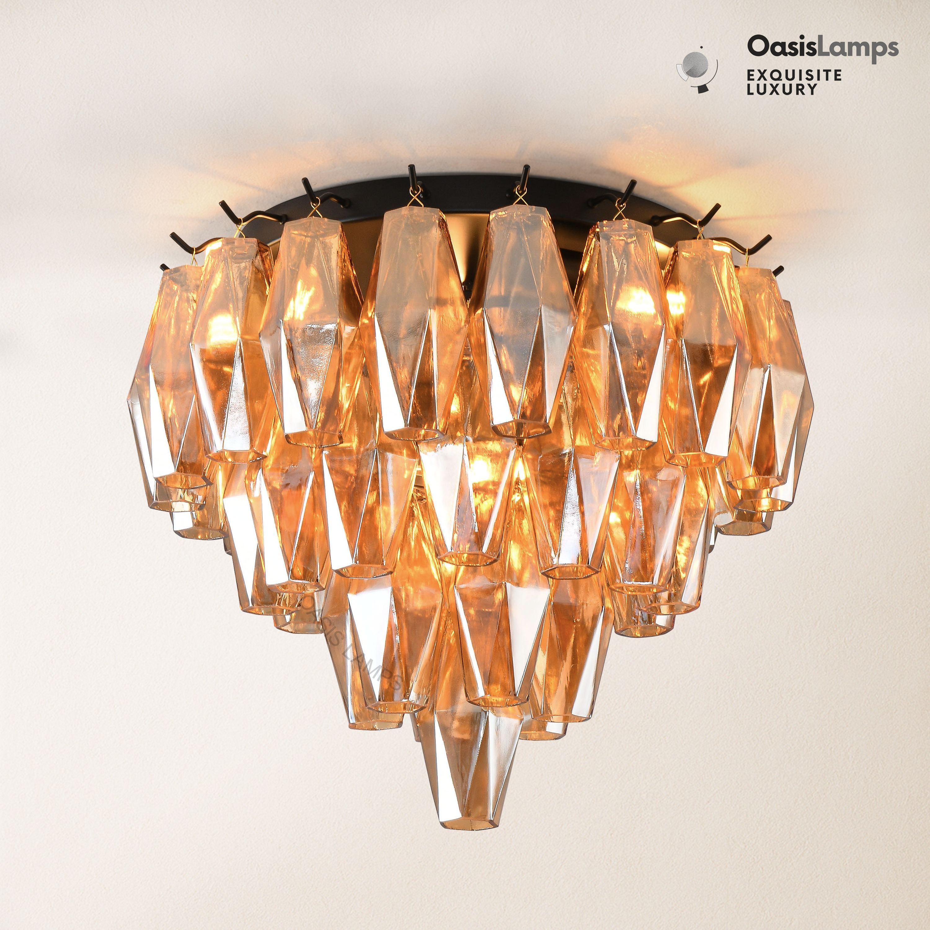 Celestial Drop Flush Mount 12.6"D#color_black