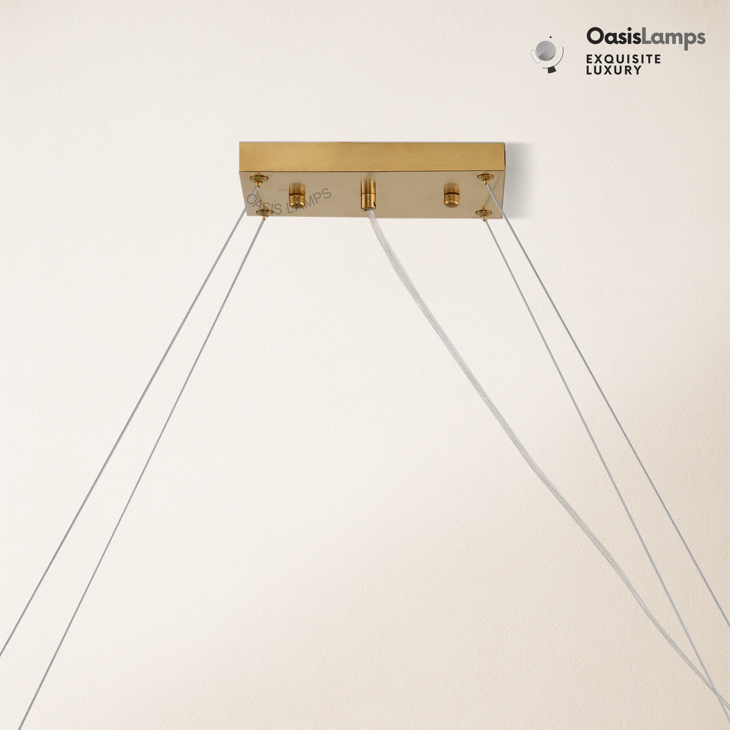 Stellara Crystal Strip Oval Halo Chandelier 36" 52"