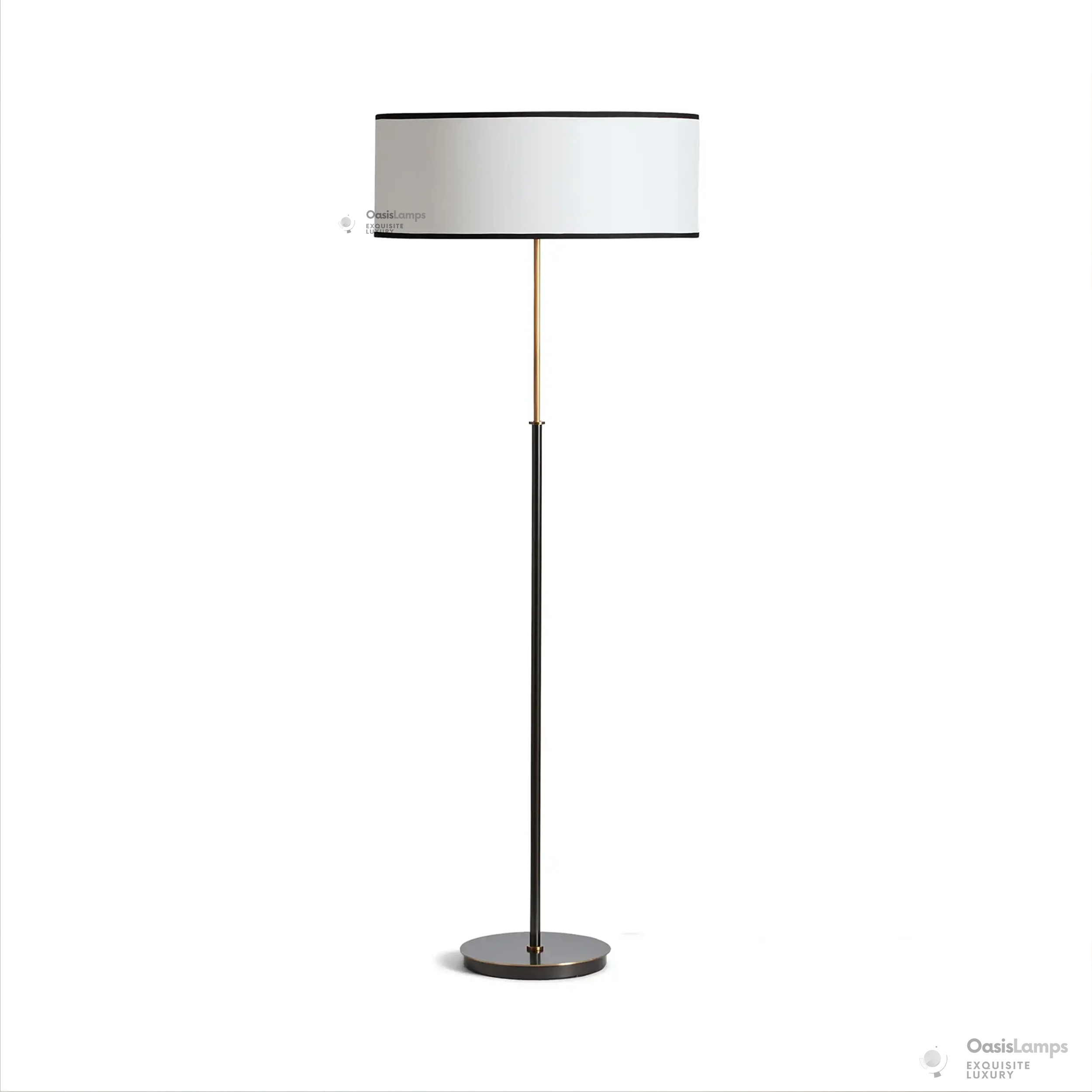 Daphne Linen Floor Lamp 23"D