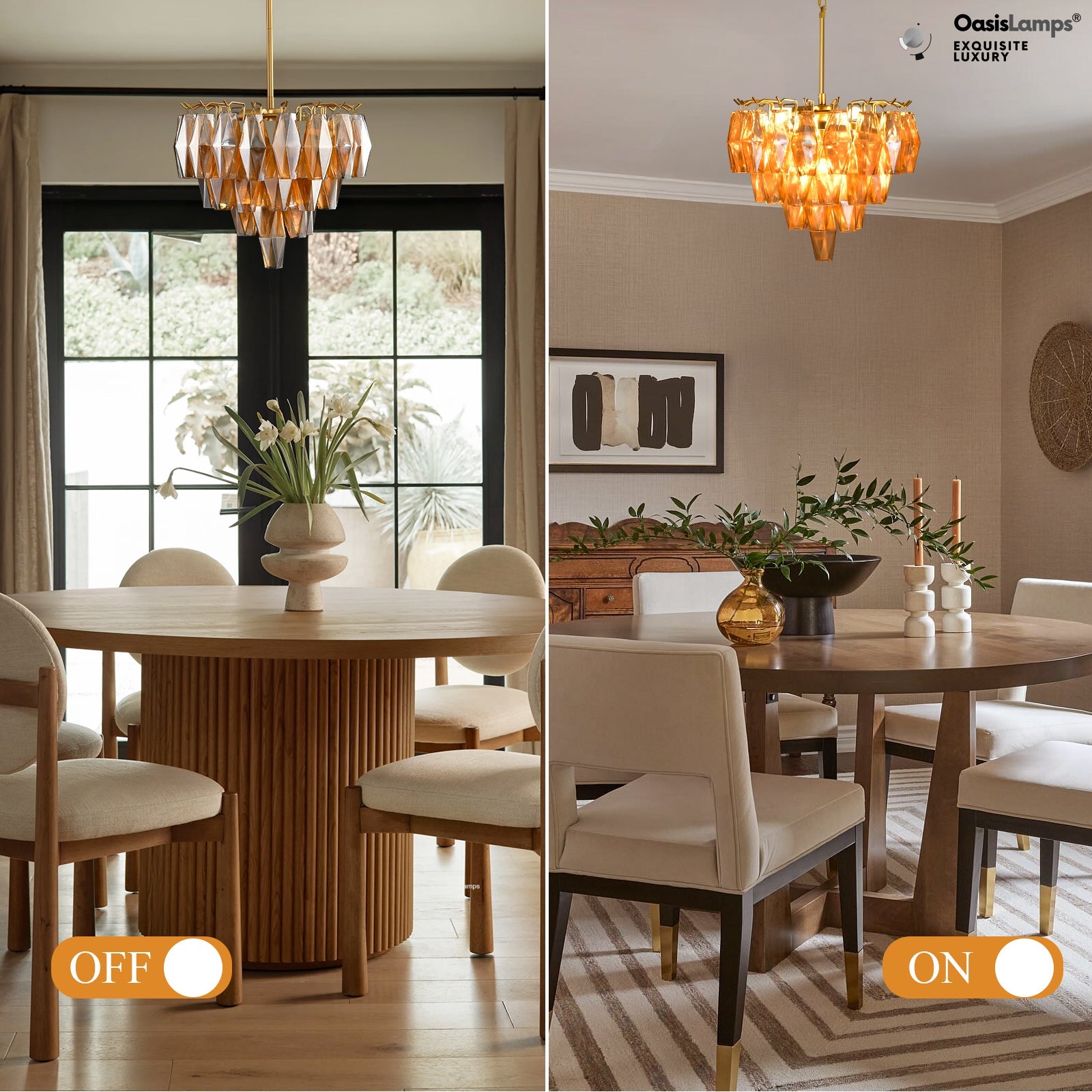 Celestial Drop Pendant 17"D#color_brass