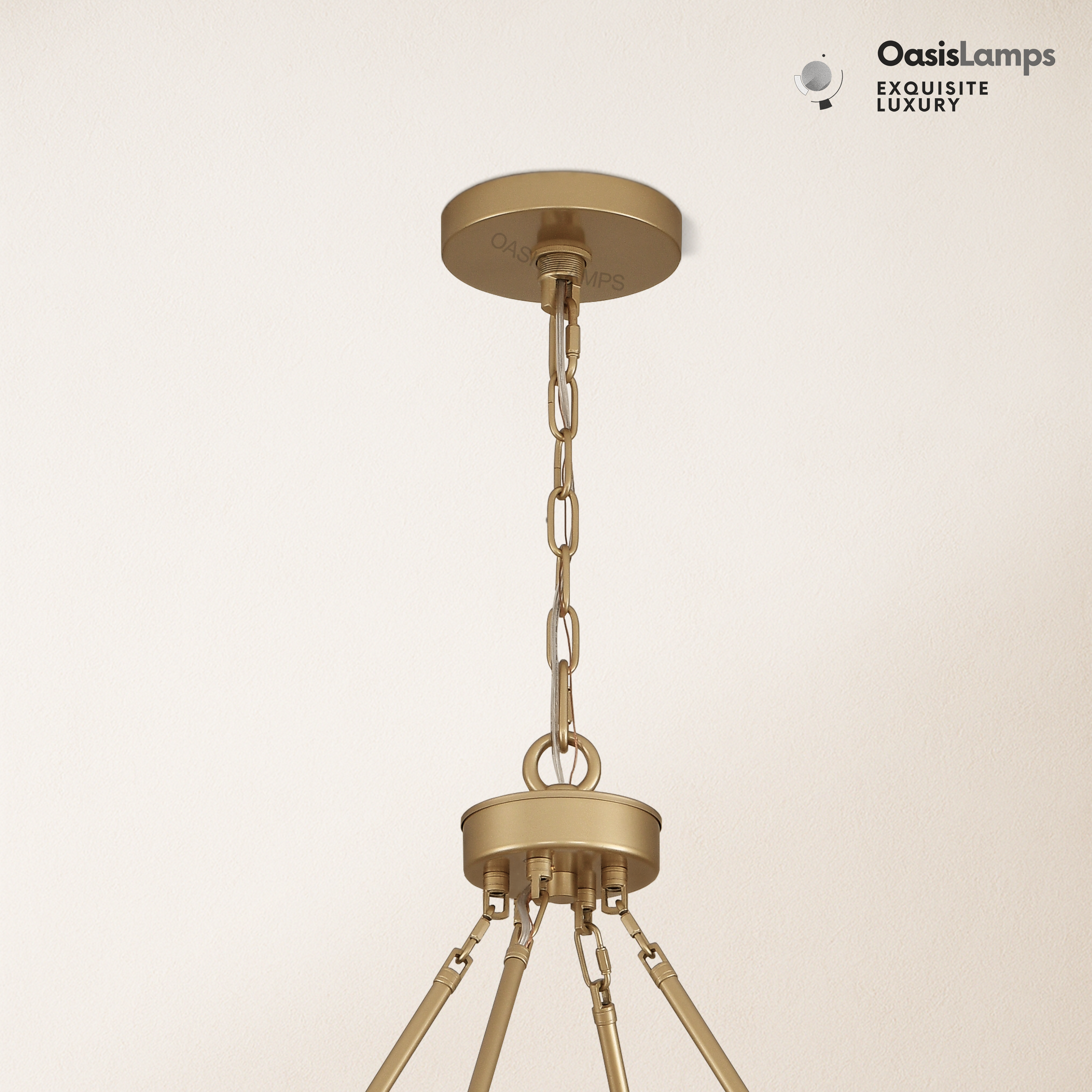 Vellum Round Chandelier 24" 36" 48" 59"D#color_brass