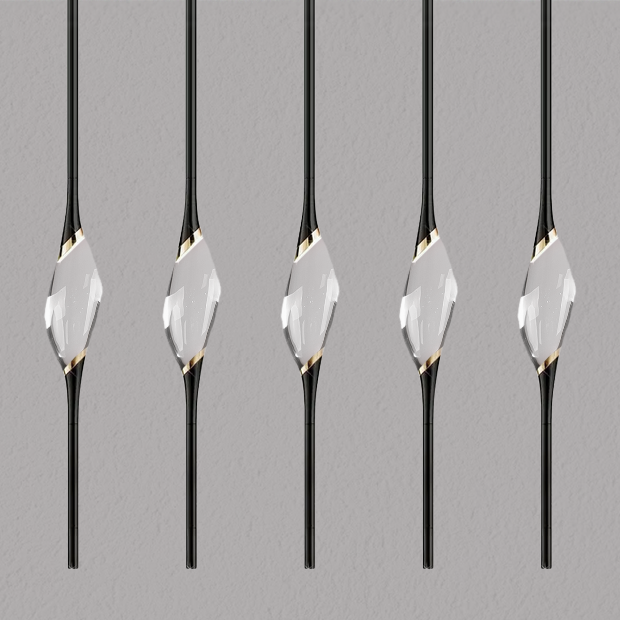 PEZEO CRYSTAL Long Chandelier L51'' 59''PEZZEO CRYSTAL Long Chandelier L51'' 59''