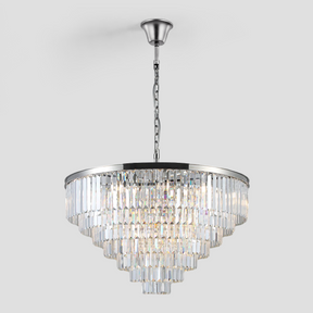 Odeon Crystal Fringe Round Chandelier Collection