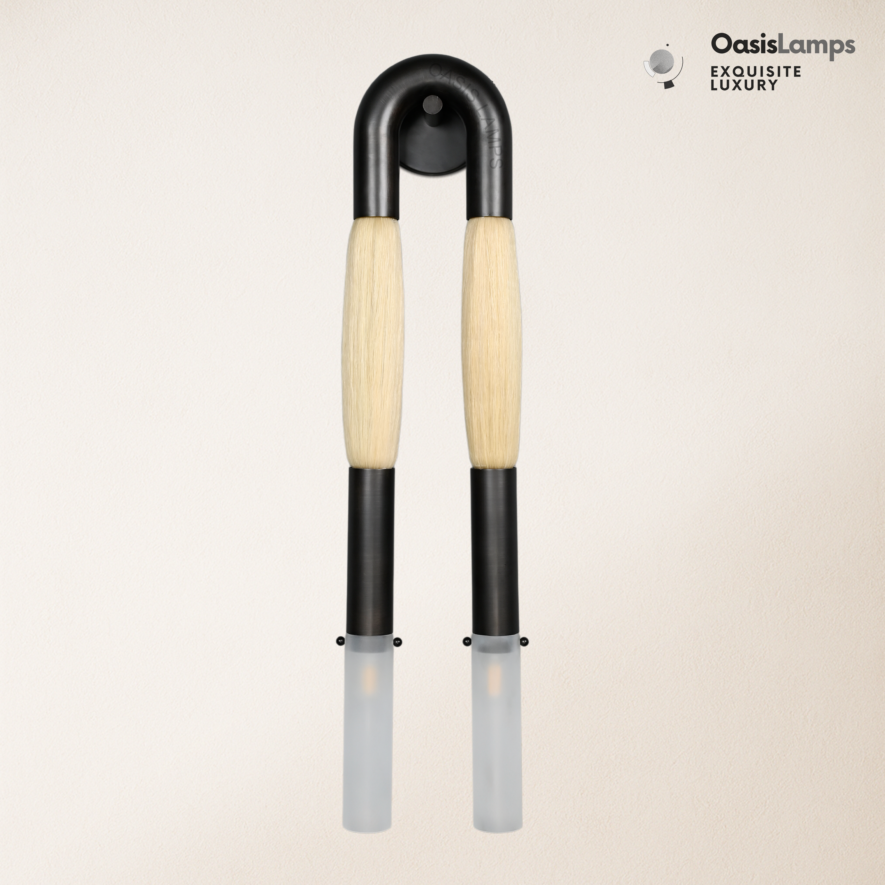 Horsehair Solid Brass Wall Sconce 30''H