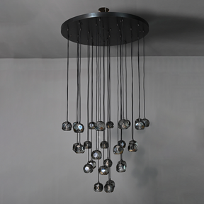 Belle Round Cluster Chandelier Clear / Smoky 14" 19" 24" 30" 40"