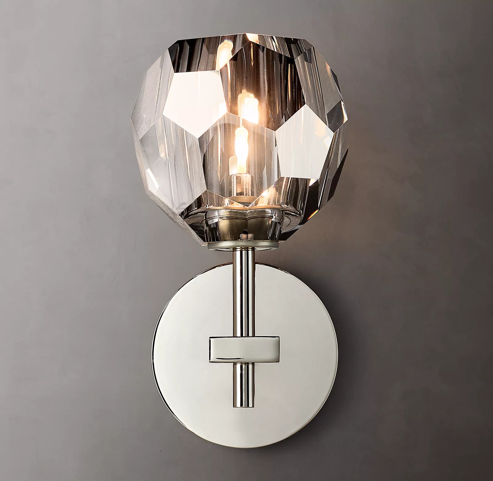 Belle De Crystal Ball Short Wall Sconce